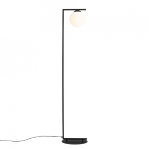 LAMPADAR ALB/NEGRU ZAC, DIN STICLA SI METAL, STIL CLASIC, ALDEX