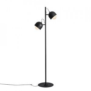 LAMPADAR BERYL, 2 BRATE, 161 CM, NEGRU, DIN METAL, STIL VINTAGE