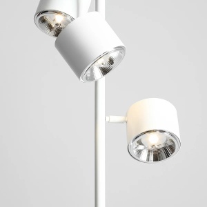 LAMPADAR BOT, 3 BRATE, 165 CM, ALB, DIN METAL, STIL MODERN - Img 2