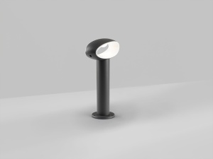 LAMPADAR EXTERIOR VILO, 30 CM, GRI INCHIS/OPAL, DIN ALUMINIU SI ACRIL, STIL MODERN - Img 2