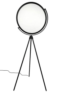 LAMPADAR MOON, NEGRU, CONFECTIONAT DIN METAL SI ACRIL, STIL MODERN