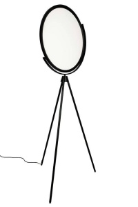 LAMPADAR MOON, NEGRU, CONFECTIONAT DIN METAL SI ACRIL, STIL MODERN - Img 2