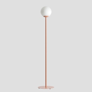LAMPADAR PINNE, 162 CM, CORAL, DIN STICLA SI METAL, STIL MODERN