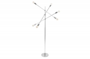 LAMPADAR, VARIATION, COD 40777, METAL ARGINTIU, ASPECT MODERN - Img 6