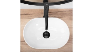 LAVOAR REA AMELIA MINI, ALB, 38 CM, DIN CERAMICA, CALITATE SUPERIOARA - Img 4