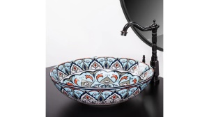 LAVOAR REA MEXICO, 40 CM, MULTICOLOR, DIN CERAMICA, CALITATE SUPERIOARA - Img 5