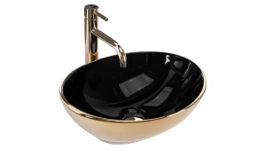 LAVOAR REA SOFIA, AURIU/NEGRU, 41 CM, DIN CERAMICA, CALITATE SUPERIOARA - Img 5