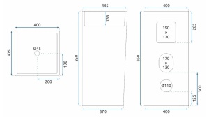 LAVOAR REA STATIV HOLLY, 85 CM, ALB, DIN CERAMICA, CALITATE SUPERIOARA - Img 7