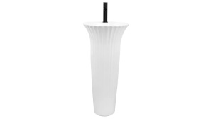 LAVOAR REA STATIV HOPE, 84 CM, ALB, DIN CERAMICA, CALITATE SUPERIOARA - Img 2