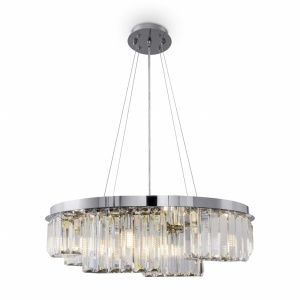 LUSTRA COLLINE MOD083PL-06CH, DIN METAL SI STICLA, STIL MODERN, MAYTONI