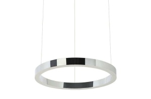 LUSTRA LED, RING 40, ARGINTIE, DIN OTEL LUSTRUT, STIL MODERN, B2