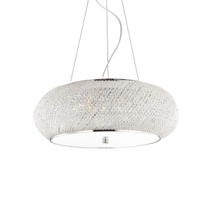 LUSTRA PASHA' SP10, CROM, DIN CRISTAL, STIL MODERN