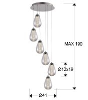 LUSTRA/PLAFONIERA TACCIA 394529 DESIGN MODERN SCHULLER - Img 3