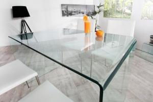 MASA/BIROU 120CM, GHOST 22862, STICLA SECURIZATA,DESIGN MODERN - Img 2