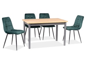 MASA DINING ADAM 100x60 STEJAR LANCELOT/ANTRACIT STIL SCANDIAV SIGNAL - Img 1