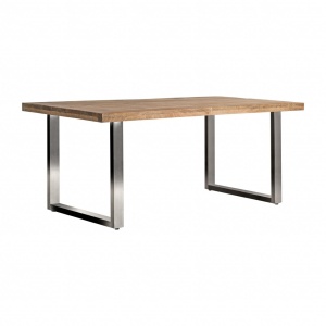 MASA DINING ARKON REF. 23887, DIN METAL SI LEMN MASIV DE MANGO, STIL VINTAGE, VIC - Img 2