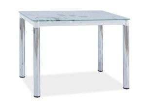 MASA DINING DAMAR II, 100x60, ALB/CROM, STIL MODERN, SIGNAL - Img 2