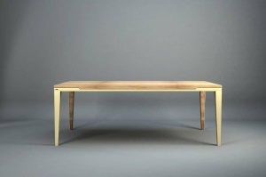 MASA DINING DYLE ESSENCE 001 200x100, DIN METAL SI LEMN MASIV, STIL MODERN B2