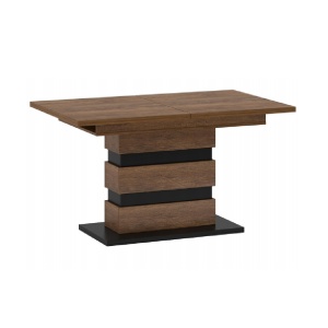 MASA DINING EXTENSIBILA DELIS S, STEJAR/NEGRU, STIL MODERN, TK