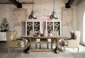 MASA DINING GETBO REF. 27053, DIN LEMN MASIV DE PIN, STIL VINTAGE, VIC