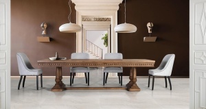 MASA ELEGANTA, CLASICA 280CM, MARO, DIN LEMN DE MANGO, MODEL DEOSEBIT