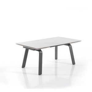 MASA ELEGANTA DIN CERAMICA 160/240CM, DEEM, COD 4656, STIL MODERN, REALIZATA DIN METAL SI CERAMICA