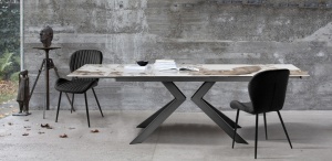 MASA EXTENSIBILA DE LUX, ONICE GRI 160/240CM, METAL SI CERAMICA, ARTIM GROUP SELECTION - Img 6