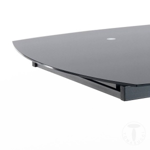 MASA EXTENSIBILA ELEGANTA 105-165CM, TWISTED, COD 3857, STIL MODERN, REALIZATA DIN METAL SI STICLA
