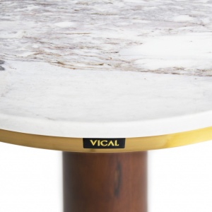 MASUTA DE BAR FERLACH REF. 28444, DIN LEMN MASIV DE NUC SI METAL, STIL MODERN, VIC - Img 3