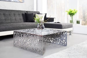MASUTA DE CAFEA 60CM, ABSTRACT, DIN METAL, DESIGN MODERN