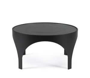 MASUTA DE CAFEA ARCHIE 70X42, NEAGRA, CONFECTIONATA DIN OTEL, STIL MODERN - Img 2