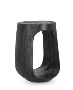 MASUTA DE CAFEA LOPEZ NEAGRA, CONFECTIONATA DIN LEMN DE MANGO, STIL MODERN