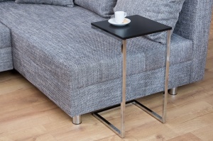 MASUTA DE CAFEA NEGRU/ARGINTIU SIMPLY 37950 - DESIGN MODERN