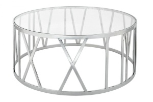 MASUTA DE CAFEA TIME ROMAN, DIN METAL SI STICLA, STIL MODERN