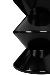 MASUTA DE CAFEA TURN NEAGRA, CONFECTIONATA DIN POLIPROPILENA, STIL MODERN - Img 3