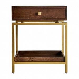 NOPTIERA LAUW REF. 29569, DIN METAL SI LEMN MASIV DE MANGO, STIL MODERN, VIC