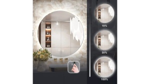 OGLINDA BAIE REA HZJ080, CU LED, 80CM, DIN STICLA, CALITATE SUPERIOARA - Img 3