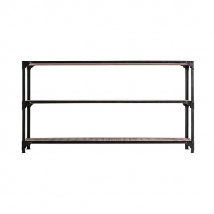 ORGANIZATOR TOLGA REF. 23957, DIN LEMN MASIV DE MANGO SI METAL, STIL VINTAGE, VIC