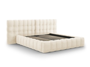 PAT EXCLUSIVIST 200X200CM, CU LADA DEPOZITARE, DIN CATIFEA BEIGE, ARTIM GROUP SELECTION