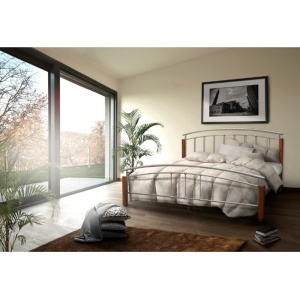PAT MATRIMONIAL MIRELA, LEMN/METAL, STIL MODERN, TK - Img 3