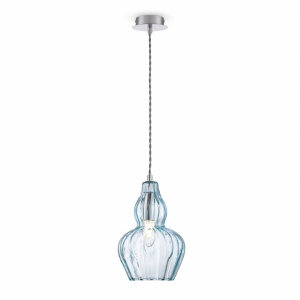 PENDUL EUSTOMA MOD238-PL-01-BL , DIN METAL SI STICLA, STIL MODERN, MAYTONI
