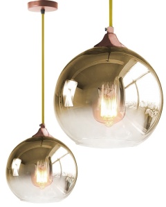 PENDUL GLASS GOLD APP314-1CP, 20x21x100 cm, AURIU/TRANSPARENT, DIN STICLA SI OTEL DE INALTA CALITATE, STIL MODERN, TU