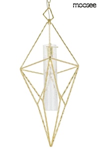 PENDUL HAVANA S, AURIU/TRANSPARENT, DIN METAL SI STICLA, STIL MODERN, B2 - Img 3