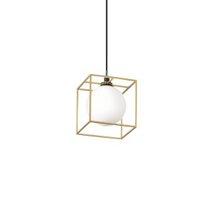 PENDUL LINGOTTO SP1, ALAMA/NEGRU MAT, DIN METAL SI STICLA, STIL MODERN