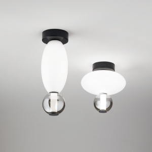 PLAFONIERA LUMIERE-1 PL, ALB, DIN METAL, STIL MODERN - Img 2