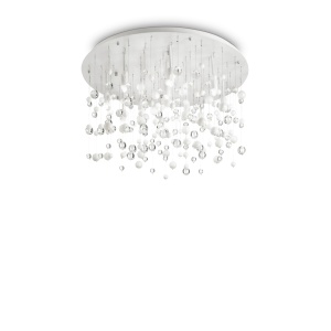 PLAFONIERA NEVE PL12, ALB, DIN METAL, STIL MODERN