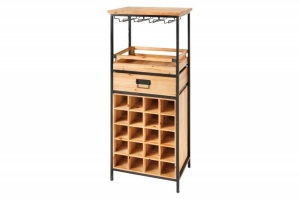 RAFT PENTRU VINURI, 120CM, LEMN SI METAL VINTAGE, ARTIM GROUP SELECTION - Img 7