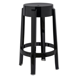 SCAUN DE BAR NEGRU HOKER CHARLES 75, STIL MODERN