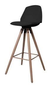 SCAUN DE BAR NEGRU OSLO STIL MODERN B2