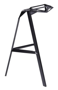 SCAUN DE BAR SPLIT PREMIUM NEGRU, DIN ALUMINIU, STIL MODERN, ARTIM GROUP SELECTION - Img 2